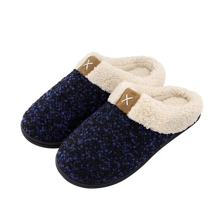 Contracted design winter indoor warm trend comfort memory foam gel slippers