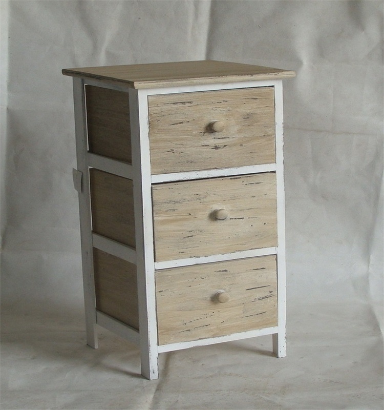 Multifunction Living Room Rattan and Wood Nightstand with Many Drawers Rattan Bedside Table Rattans Storage Cabinets