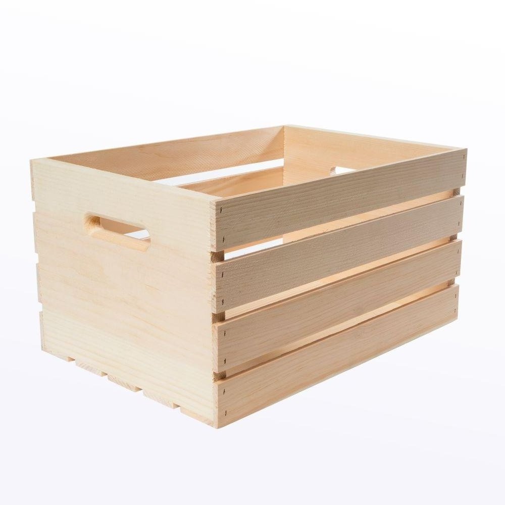 Unfinished Wooden Crates Wooden Crate Mini Farmhouse Wooden Storage Crate for Decoration