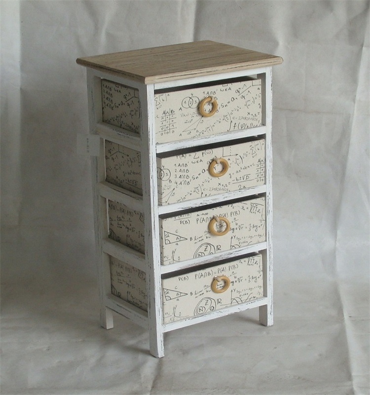 Multifunction Living Room Rattan and Wood Nightstand with Many Drawers Rattan Bedside Table Rattans Storage Cabinets