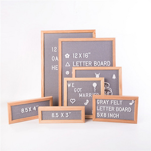 Different color wooden 10x10 Grey Inch Changeable Letter board for Wall & Tabletop Displayd set