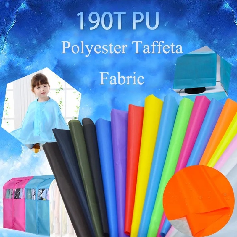 Waterproof Lining Fabric Thin Polyester Taffeta Pu Outdoor Cloth for Sewing Umbrella Tent Shower Curtain By Meters