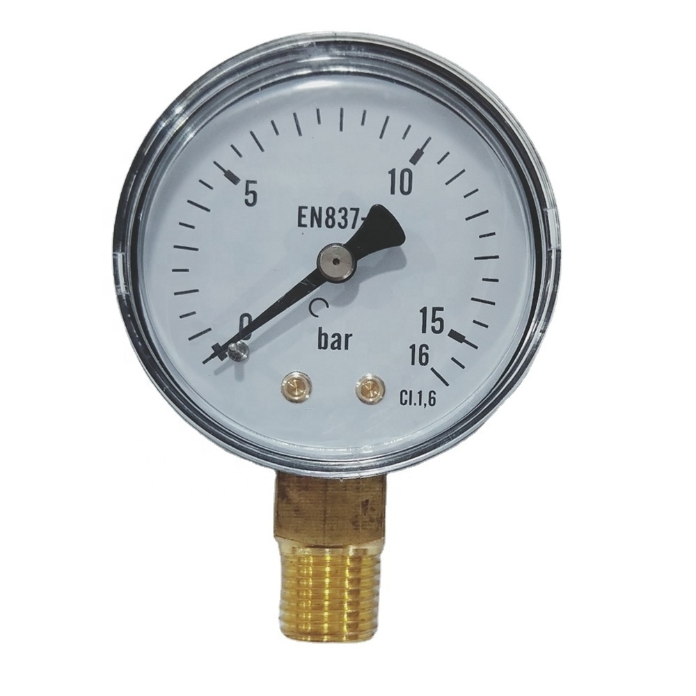 EN837-1  Pressure  Gauge 0-16Bar 1/4