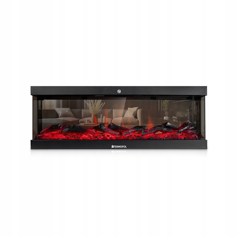 hot sale 42'' 50'' 60'' 72'' built-in 3 sided 3D decorative flame wall recessed electric fireplace with remote control