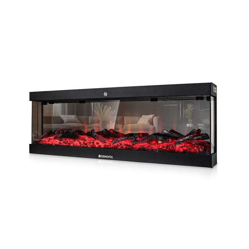 2024 new design 72 inch wifi control multicolor LED flame 3 sides insert or wall recessed electric fireplace