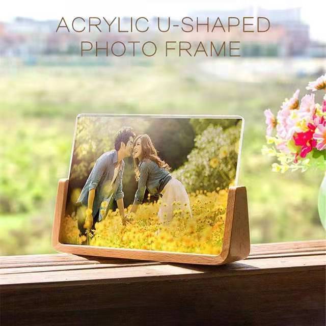 Solid wood photo frame simple horizontal and vertical photo frame frame vertical version swing table home office desk