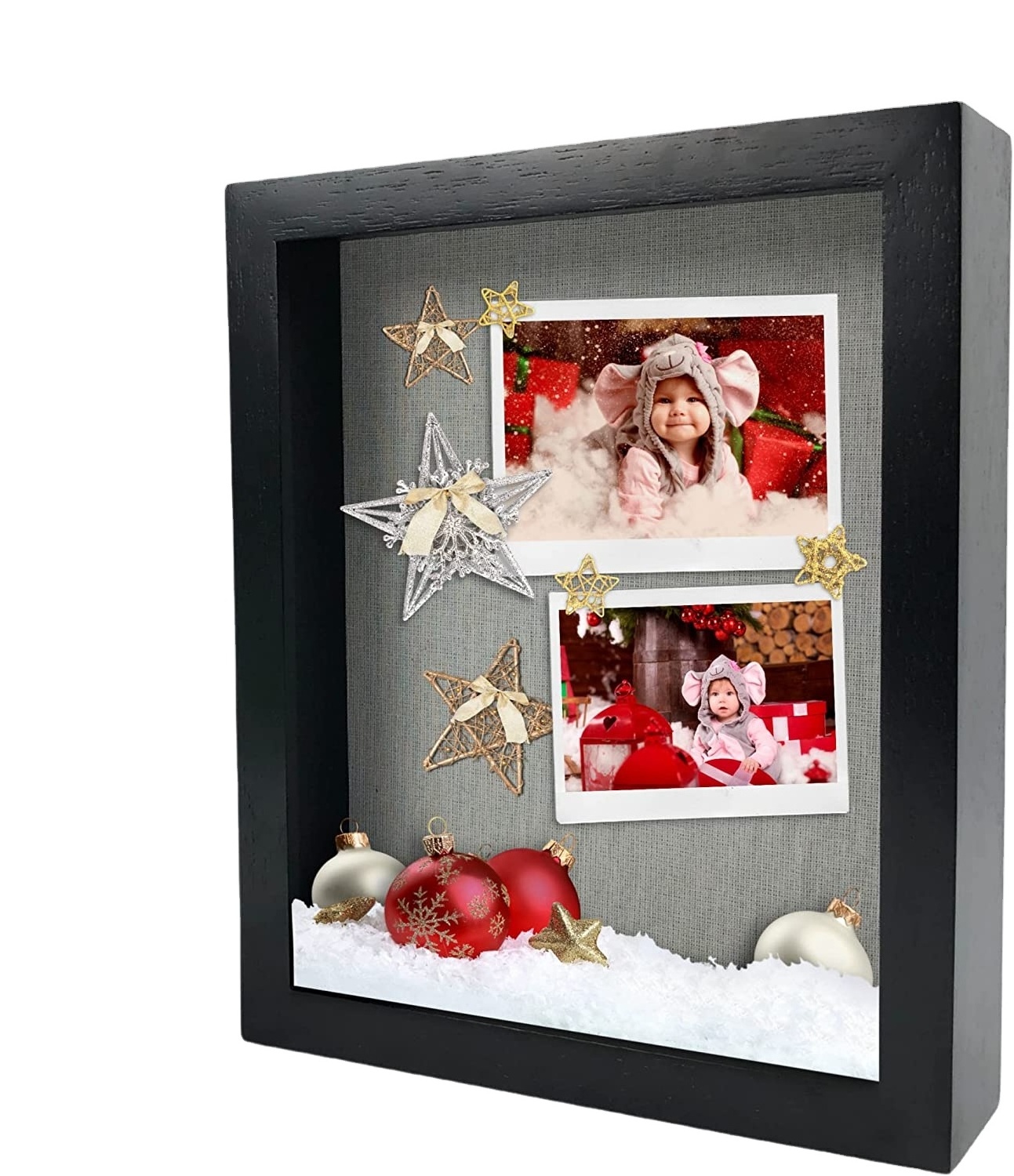 Solid Wood Black Display Shadow Box Frame