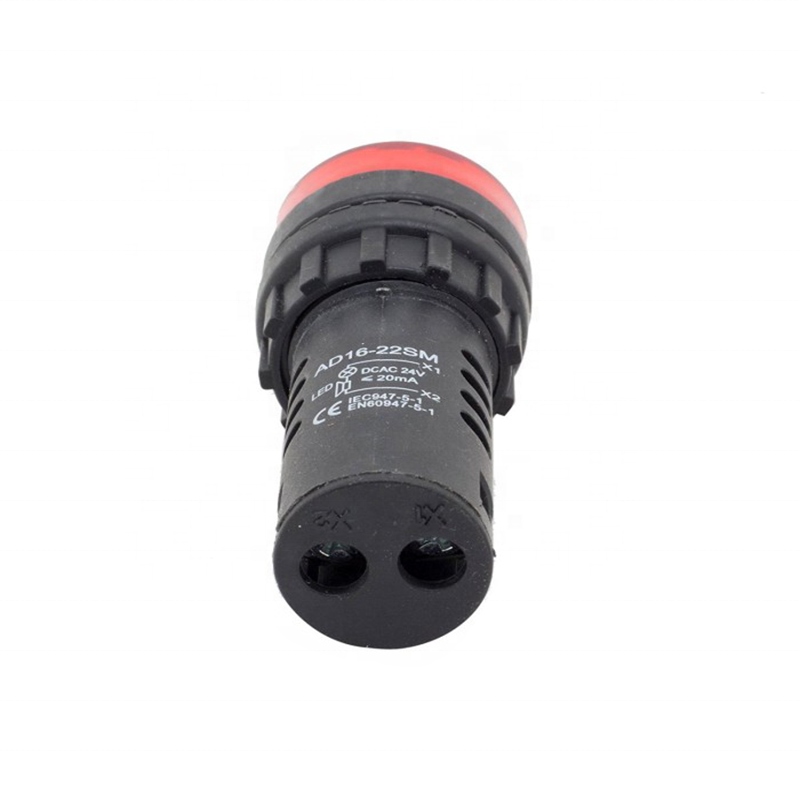 Flashing Red Pilat LED Buzzer 22mm 12V Panel Mount Continuous Beep