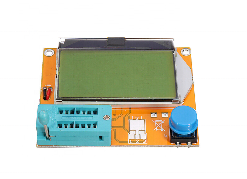 LCR-T4 Mega328 Digital Transistor Tester Diode Triode Capacitance ESR Meter MOS/PNP/NPN LCR TESTER METER 12864 LCD screen