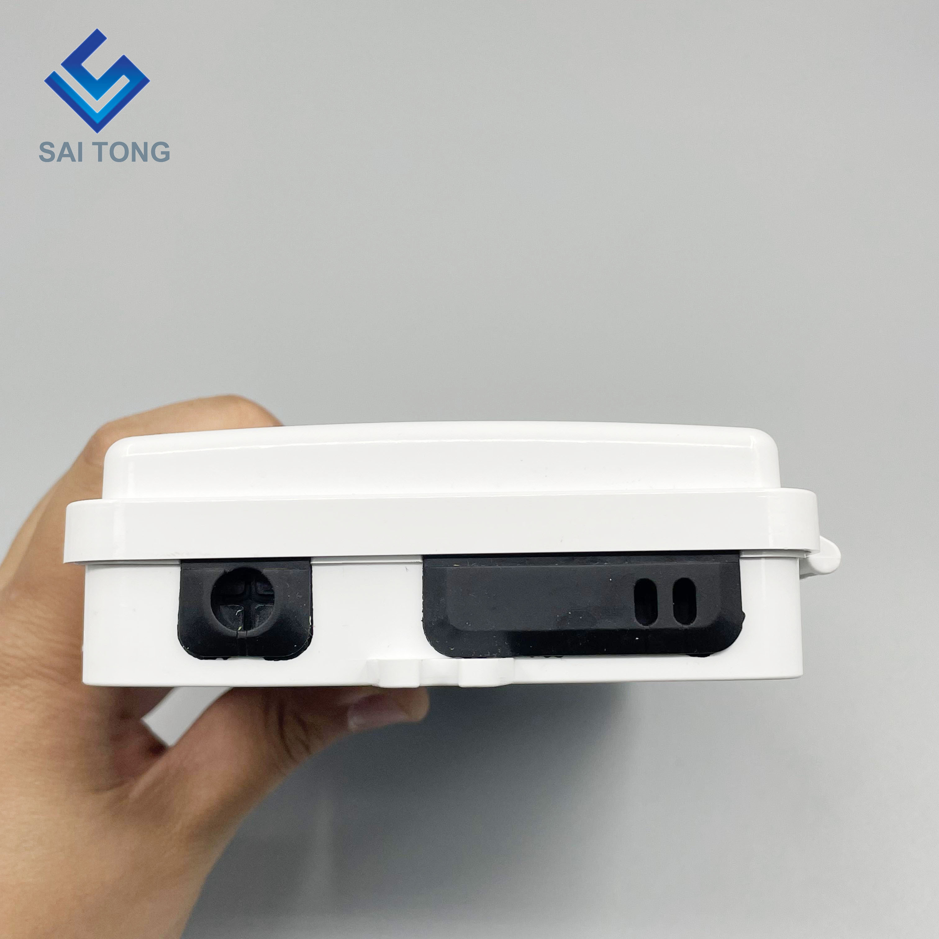 Best price IP65 Supply 1/2 port mini FTTH optic fiber box outdoor plastic 2 core fiber terminal box with SC LC adapter