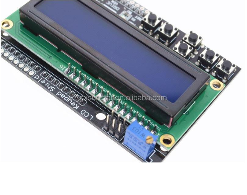 LCD Keypad Shield Backlight Module/ Blue 16x2 LCD Display