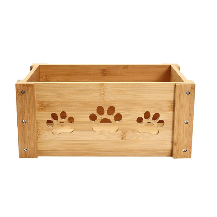 Best selling wooden crate hamper Wooden Dog Toy Box pet Food Box Wooden Storage crates