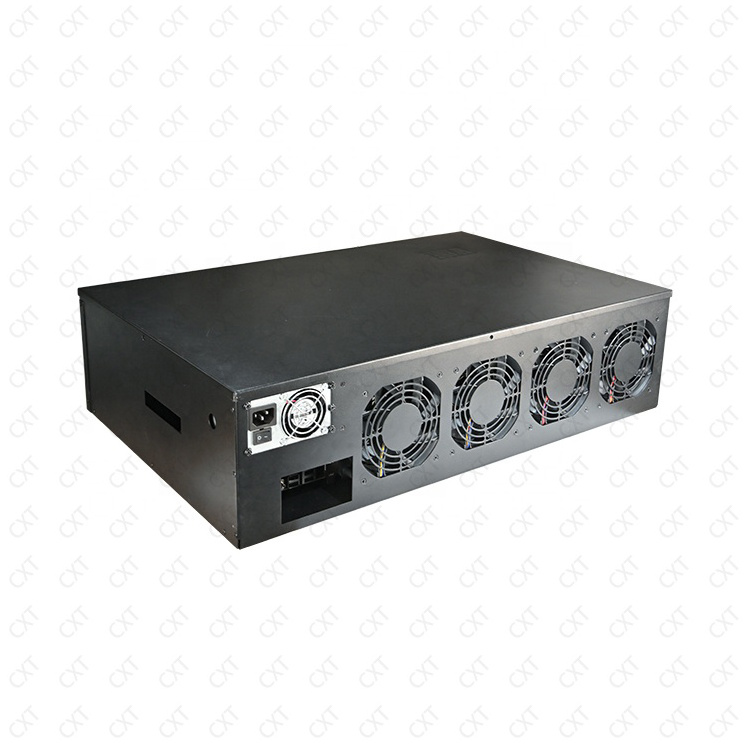 New products used at home 4u rackmount server case 2000w 2500w psu gpu server case with 8 fans