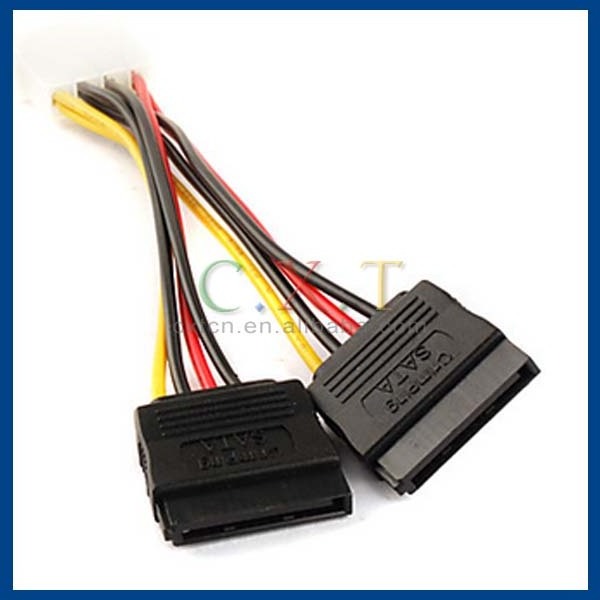 4pin to 15pin one of two IDE to SATA Power Adapter Cable