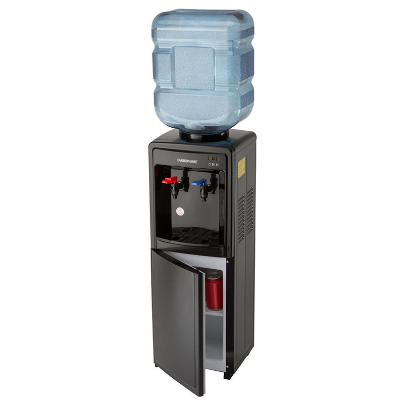 Water dispenser with faucet refrigerator cooling