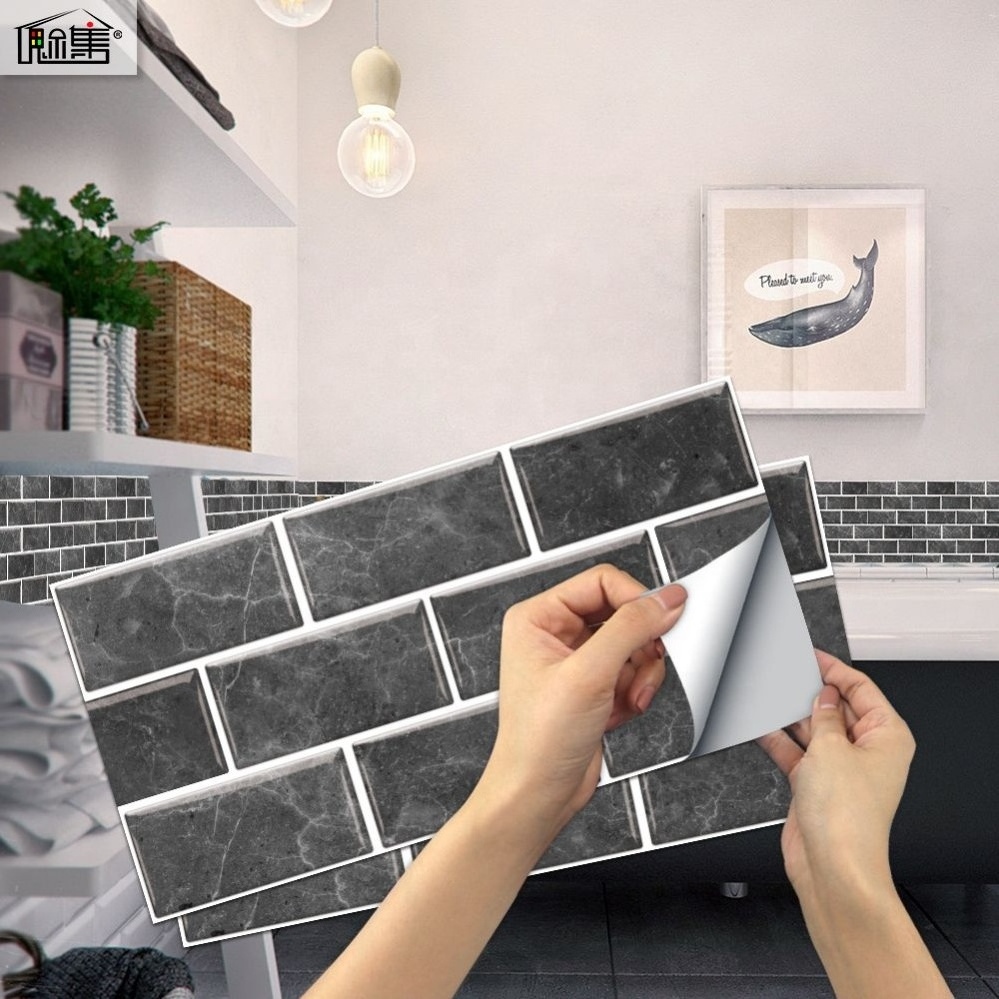 3D Wall Tile Sticker Foam Brick Self-Adhesive Anti-Collision Wallpaper Peel and Stick Tiles