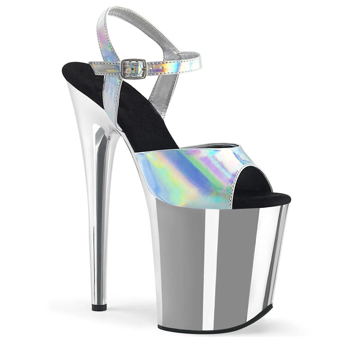 Sandals Women's Open Toes High Heels 7 Inch Nightclub Pole Dance Super High Heel Crystal Bride For Women Stilettos Platform Pump