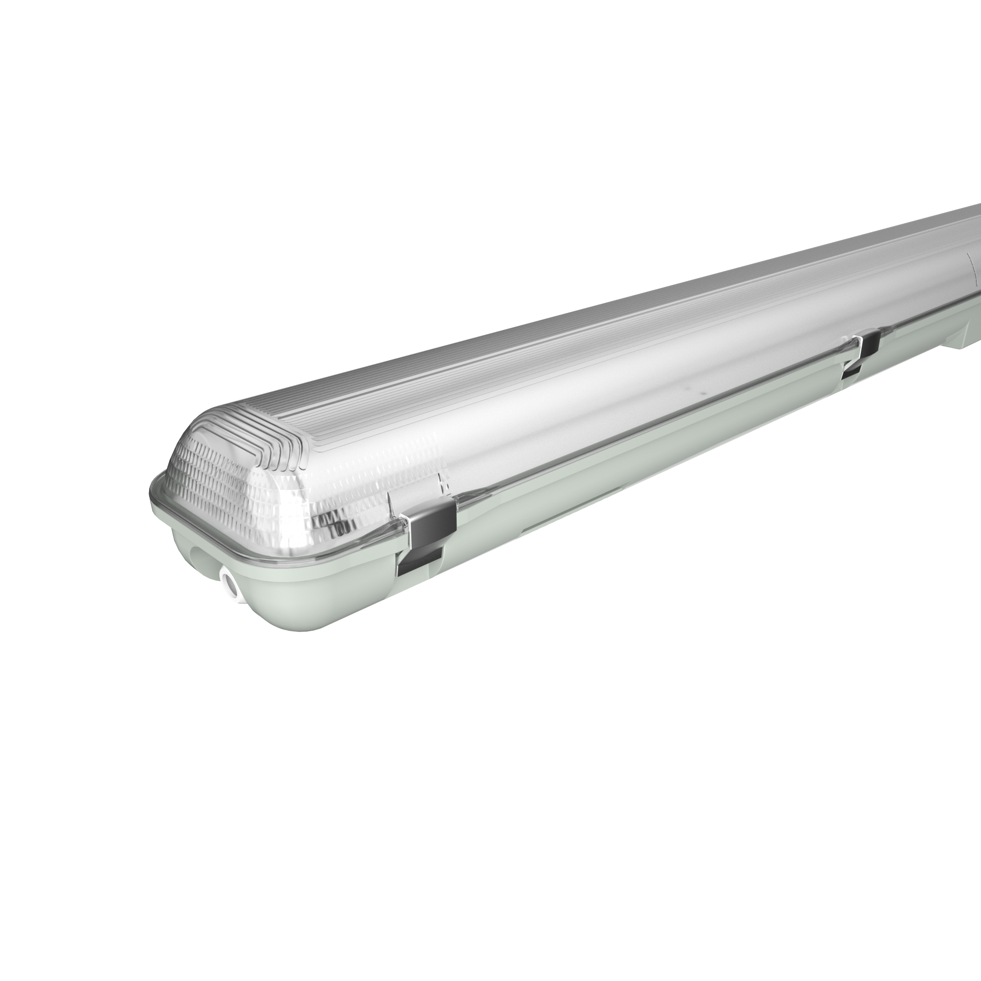 IP65 water proof linear light transparent cover 47W 52W 1200mm 1500mm single twin led tube lighting fixtures