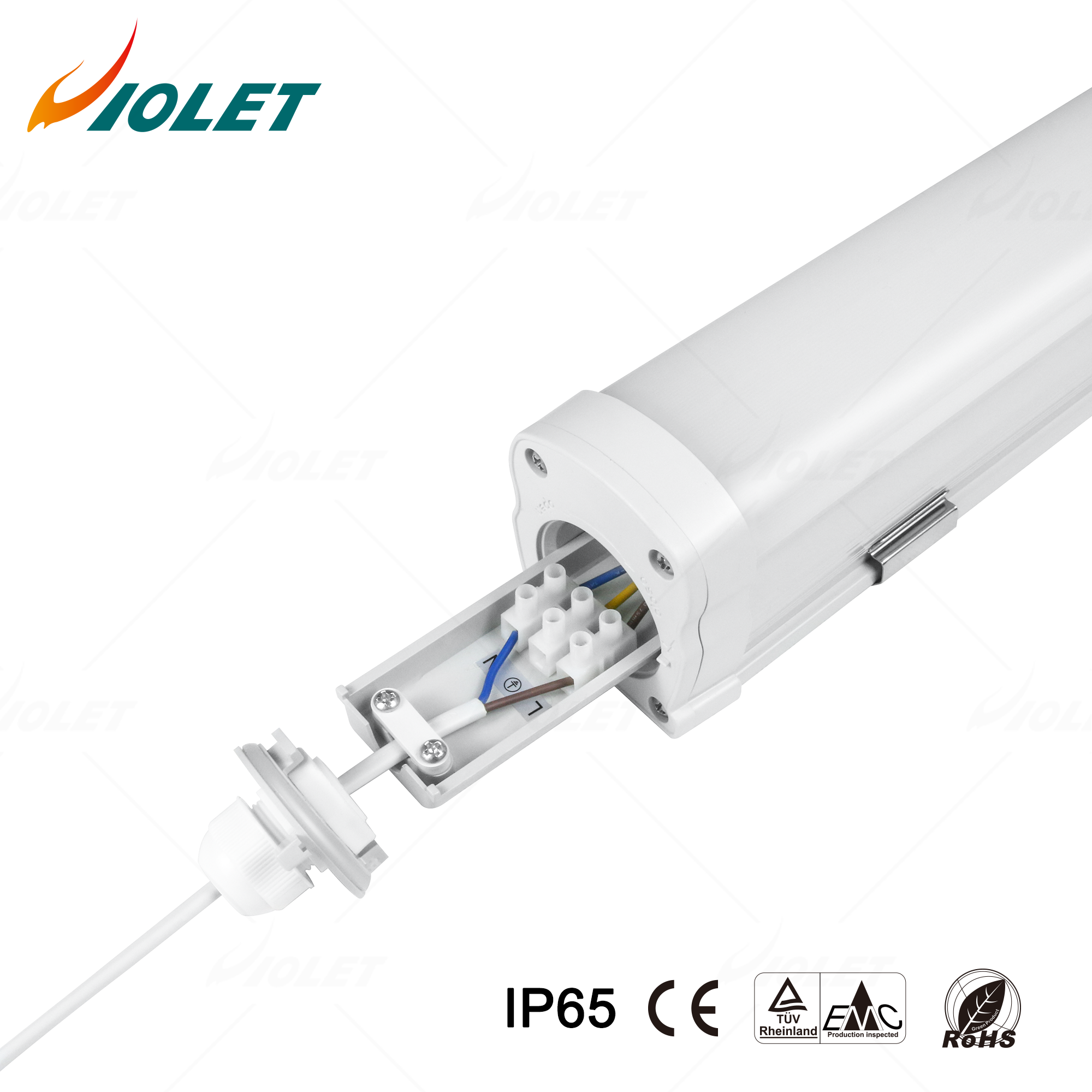 Wholeseals Ip65 Ik08 Led Triproof Light 19W 35W 50W Linear Vapor-Tight Light Fixtures