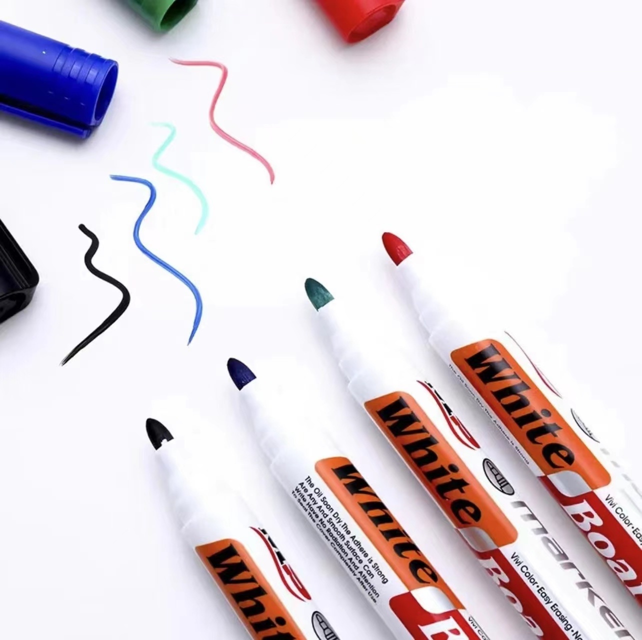 Customized Easy erase high Quality  School Stationery non toxic dry erase Whiteboard Marker Pen 12pcs/set