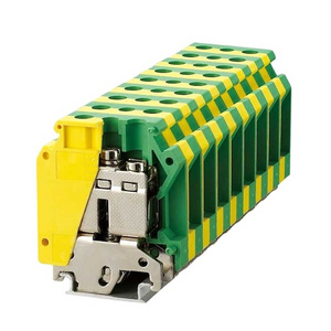 USLKG35 Grounding UK type phoenix din rail terminal blocks 35mm2 terminal block