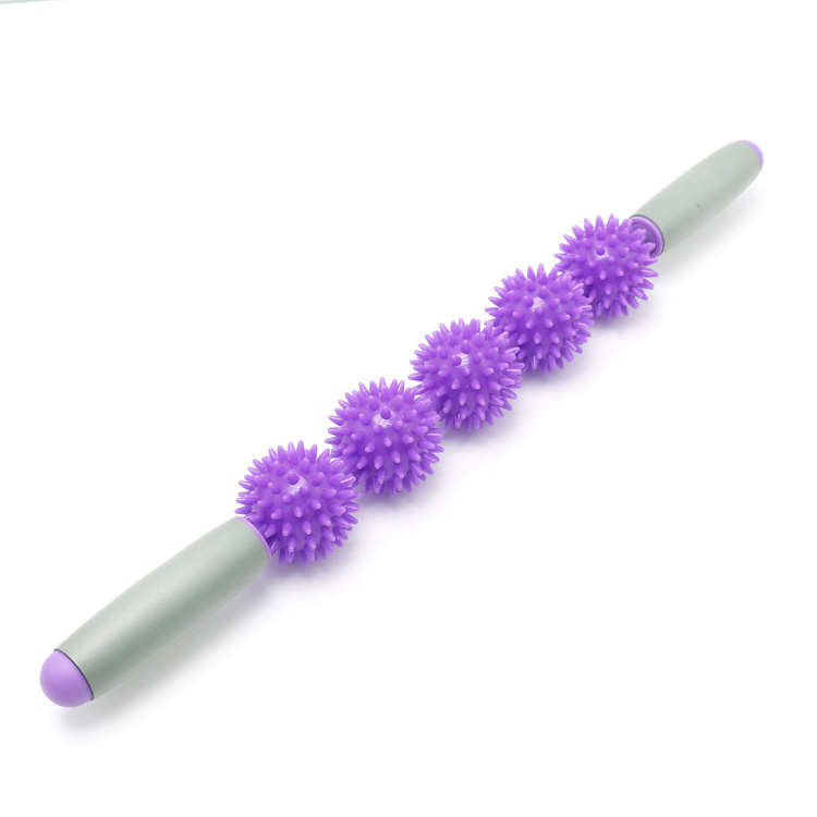 Hot Selling muscle roller handheld stick 5 in 1 yoga pillar massage stick