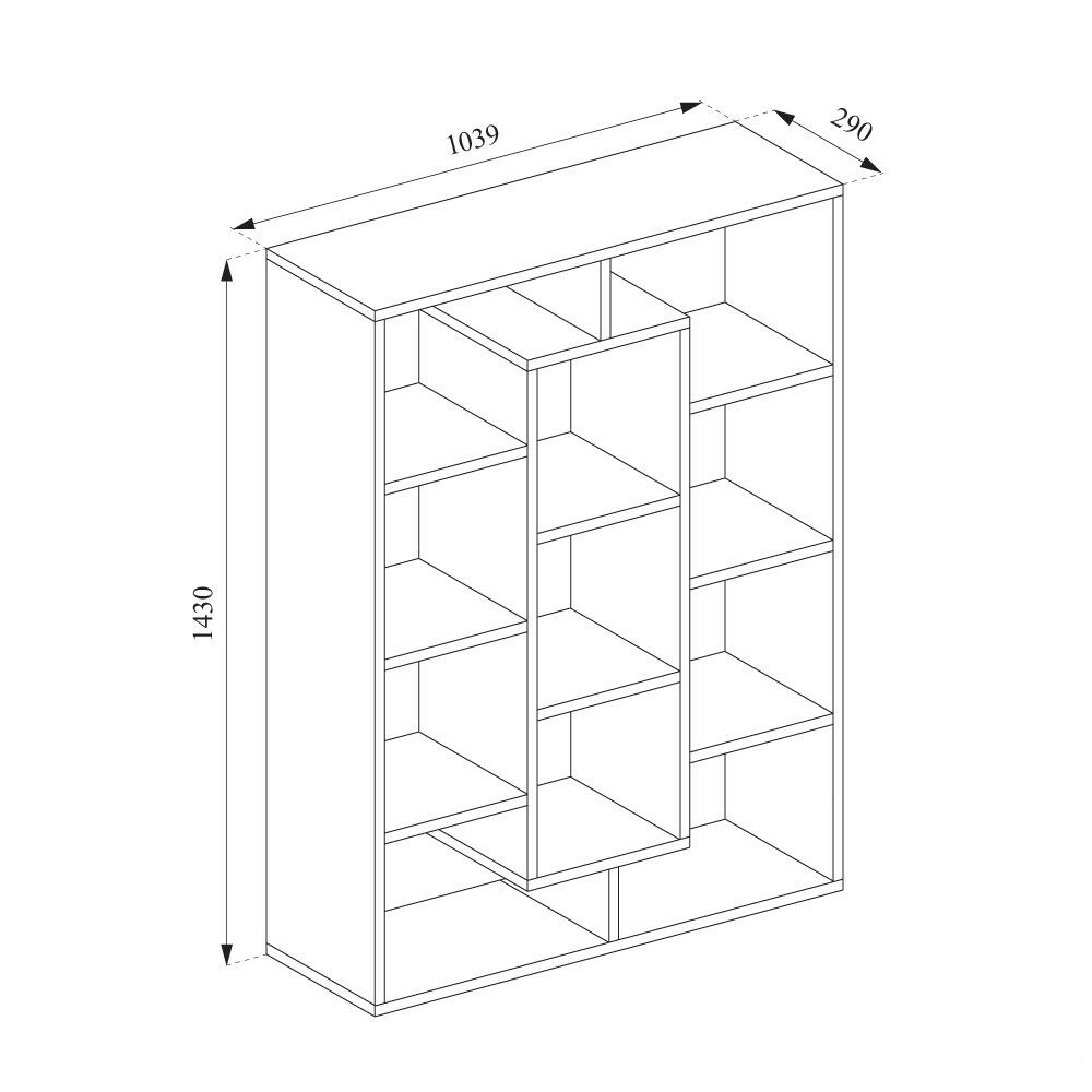 New Design office furniture modern French provincial bookshelf and wooden slim corner bookcase