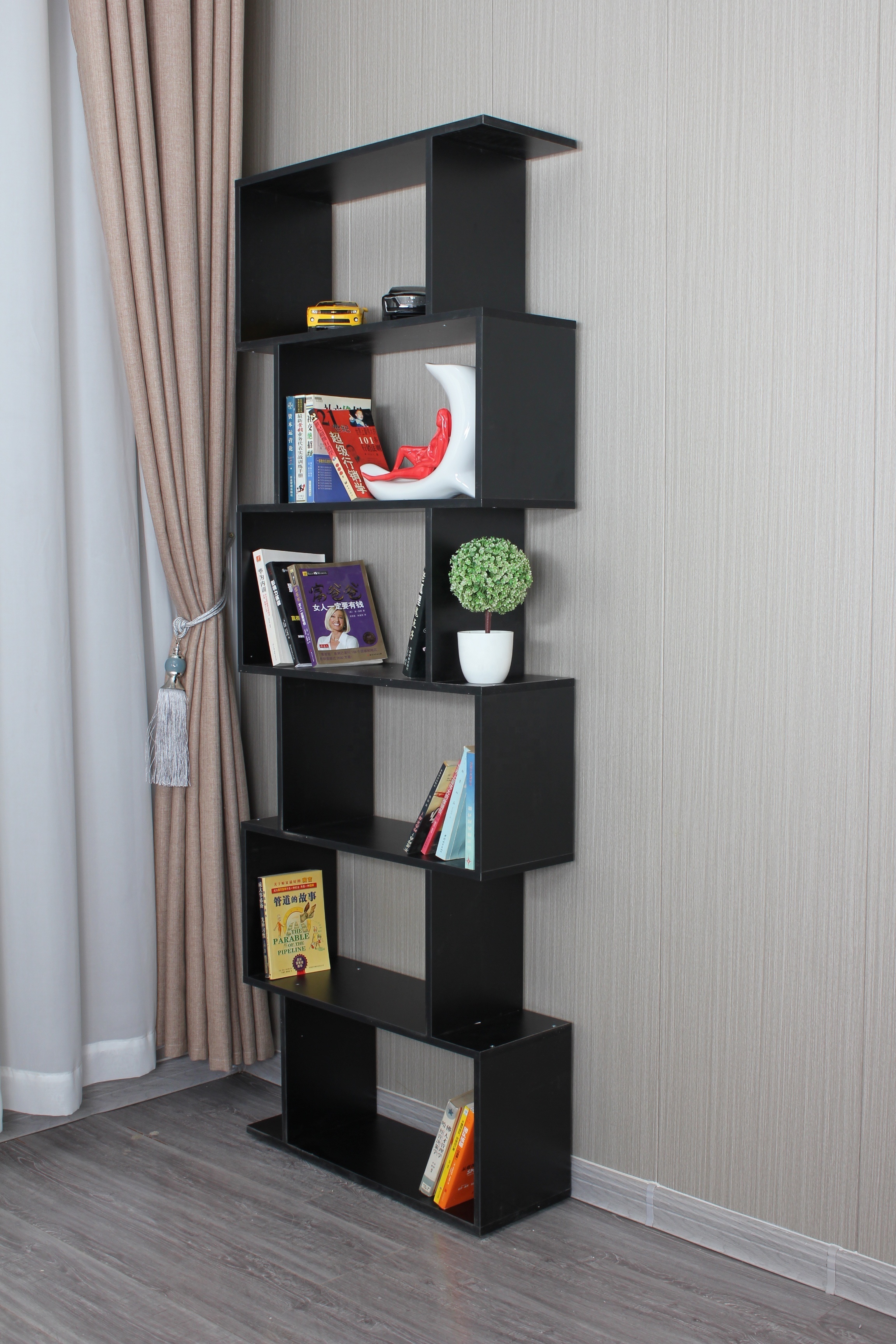 zheruol bookshelf storage shelf bookcase freestand 37 inch wide bookshelf with glass doors