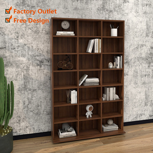 Simple open portable bookshelf rack black tall bookcase multifunctional storage display shelf