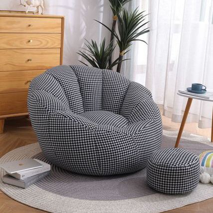 Living Room Sofas Indoor Modern Giant Beanbag Chair Set Back Support Pumpkin Armchair Bean Bag recliners