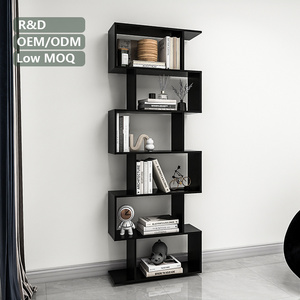 New Design Soild Wood Bookcase for Home or Office Library White Wood Wall Bed Bookshelf