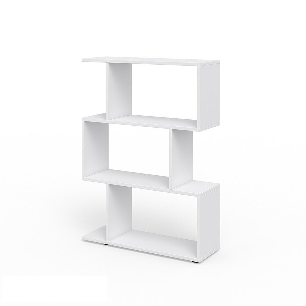 Wooden Acrylic bookshelf block tower wholesale modern design 4 tier in book shelf cabinet bookcase