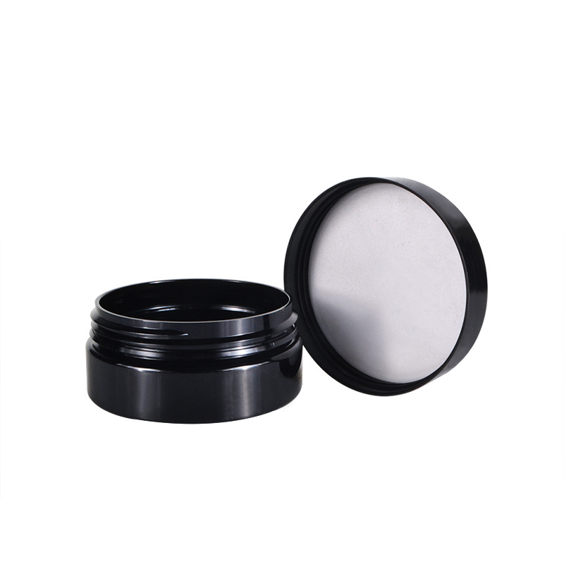 50g 60g 80g 100g 120g 150g 200g 250g PET black plastic lip scrub container body scrub container