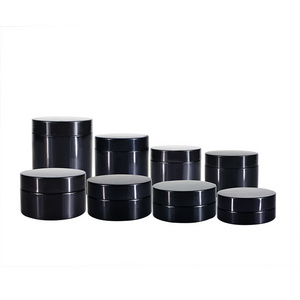 50g 60g 80g 100g 120g 150g 200g 250g PET black plastic lip scrub container body scrub container