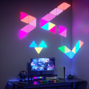 Smart App Light Plate Freely Creating Sync to Music Indoor Atmosphere RGB LED Triangle light