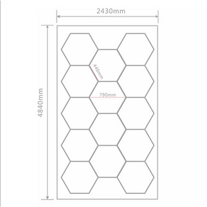 Custom garage LED honeycomb light Car Detailing Work Light Bar Car Wash Station 110V 220V Garage Ceiling Hexagonal Led Lights