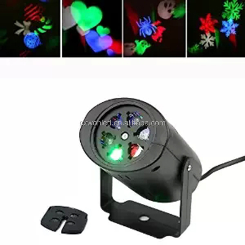 Led projector lights 3w RGBW romantic Christmas card laser light projector for Holiday Halloween decoration