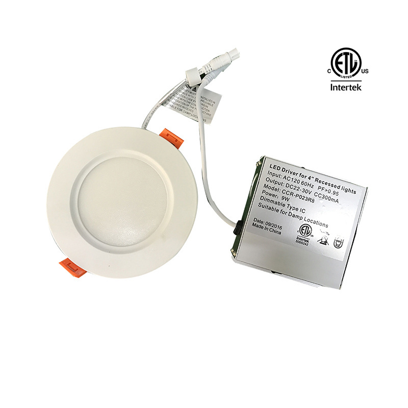 4 Inch 9w Recessed Slim ETL Led Panel Light for Canada North America