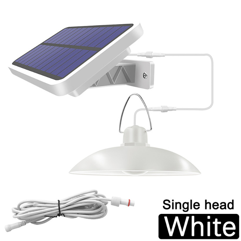 Double Head Emergency Light 520LM ABS Split LED Solar Pendant Camping Light With 6M Line Solar Lamp Indoor Outdoor