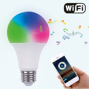 Smart WiFi Light Bulb E27 B22 Dimmable LED Lamp APP Smart Wake up Night Light Compatible with Alexa Google Home