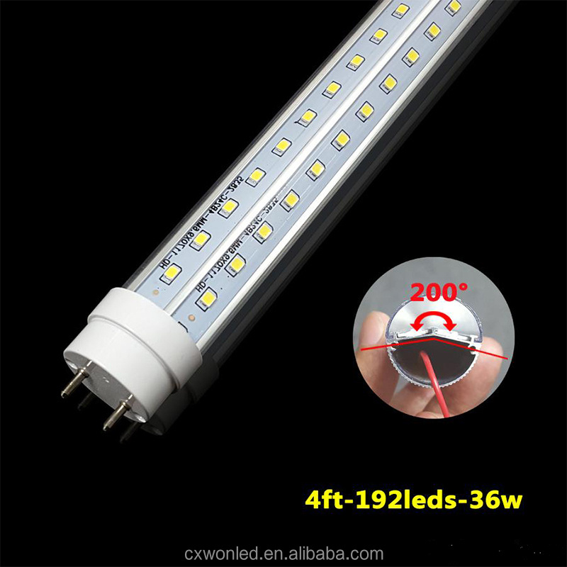 G13 TWO PINS v-shape led tube wide beam angle 3ft 4ft 6ft 8ft v shape cooler t8 led tube