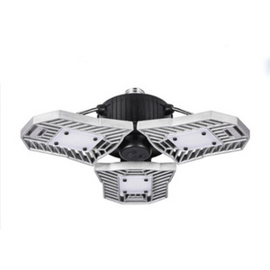 LED Garage Lights Three-Leaf Garage Lamp 6000lm 60W High Bay Light IP65 Waterproof Led Canopy Lights For Warehouse Workshop