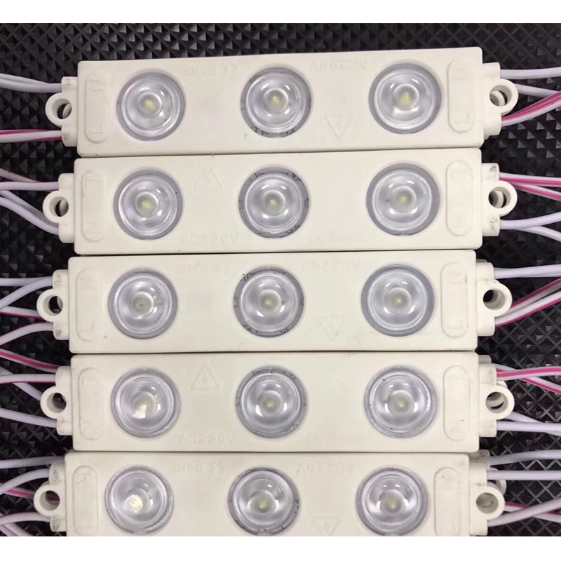 AC 220V 110V injection 3LEDS smd 2835 3w LIGHT MODULE for double side light box lighting