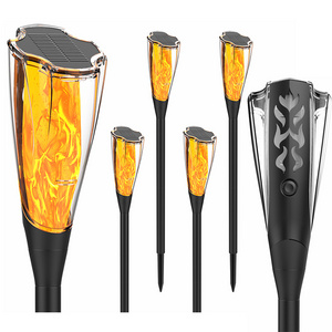 Solar Flame Light Garden Lawn Lights Waterproof Flickering Dancing Flame Outdoor Landscape Lamp