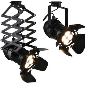 Par30 Telescopic Rod Shielding Anti-glare LED Four-leaf Track Spotlight for shopping mall stage clothing Fill light