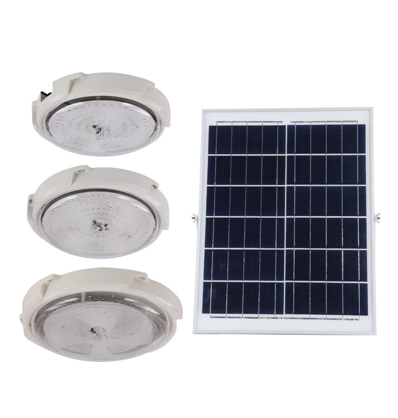 LED Solar Ceiling Light Pendant Lights 50W 100W 150W 200W Outdoor Indoor Solar Powered Lamp With Line Corridor For Garden