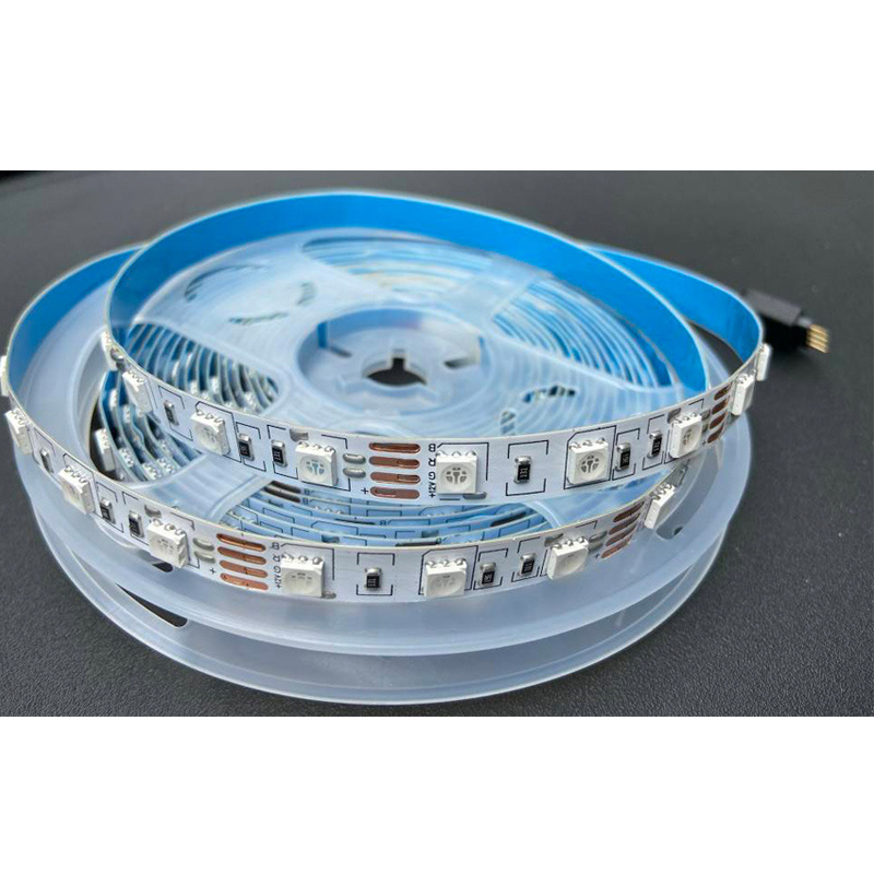 High brightness Flexible led strip light 5 meter rape light DC12V warm white RGB  5050 60leds led light strip