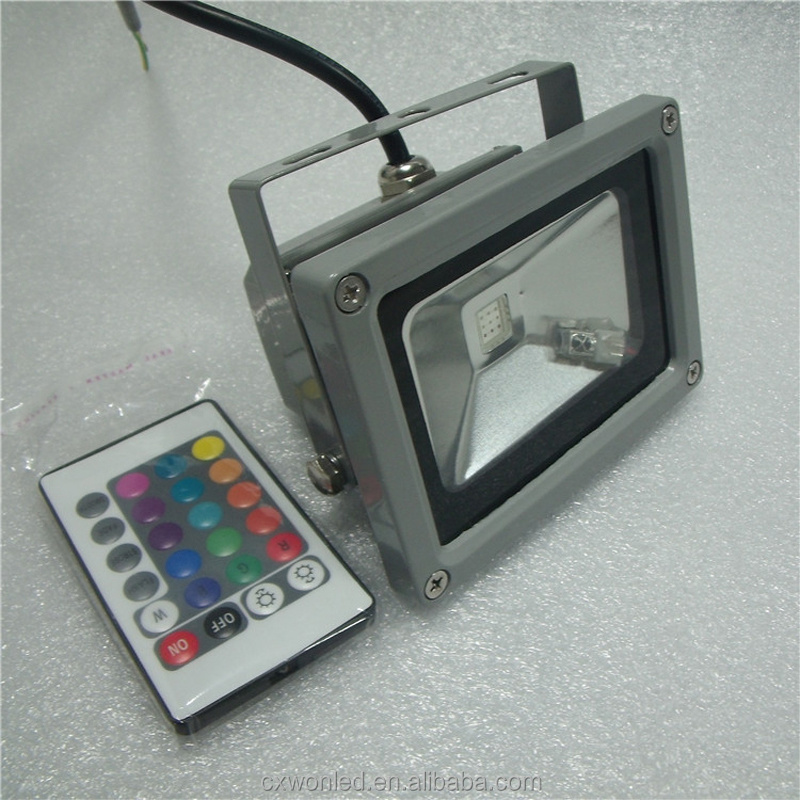 10W 20W 30W 50W Color changing remote led flood light Waterproof IP66 rgb floodlight 20w aluminum flood lamp rgb