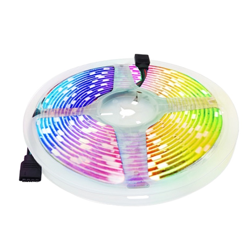 High brightness Flexible led strip light 5 meter rape light DC12V warm white RGB  5050 60leds led light strip