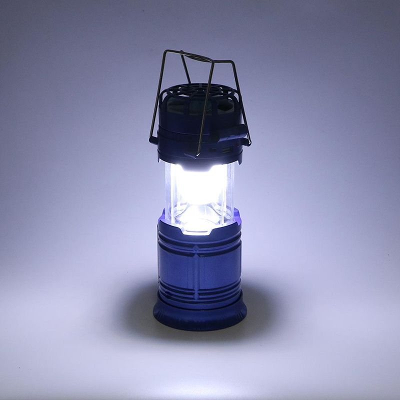 Super Portable Solar Powered LED Camping lamp Rechargeable Collapsible Camping Lantern with Fan Outdoor